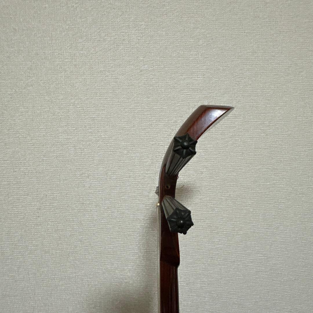 レア! 沖縄三線 和楽器 ハワイ 民族楽器 弦楽器 木目 付属品多数