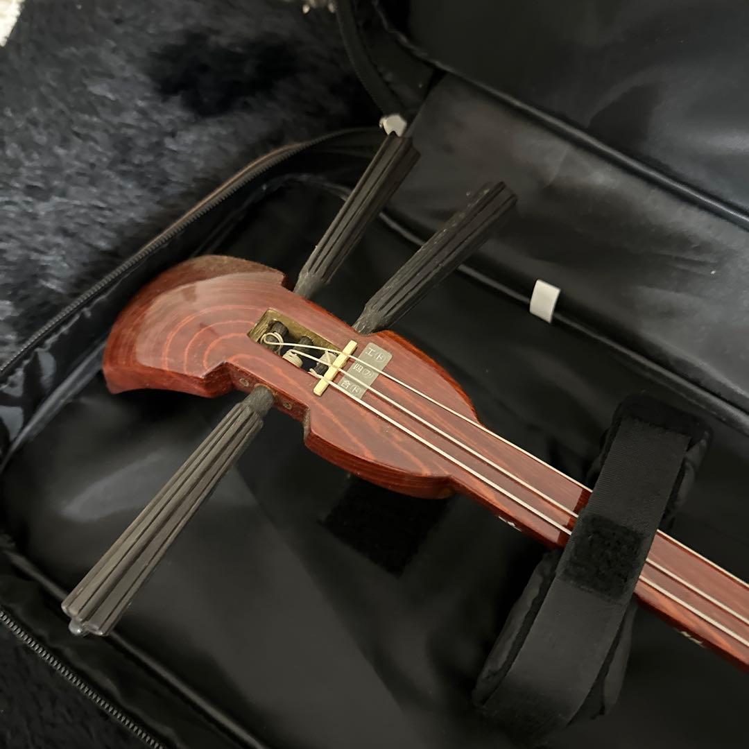 レア! 沖縄三線 和楽器 ハワイ 民族楽器 弦楽器 木目 付属品多数