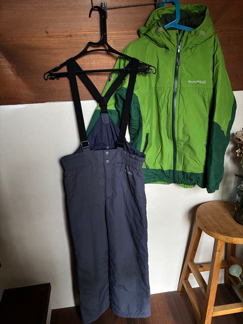 FＪ　　モンベル　スキーウェア　150 上下　パウダーステップジャケット