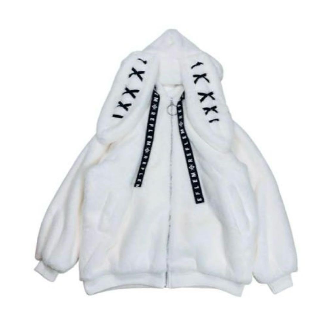 未使用品　REFLEM レフレム うさ耳　ビッグファーパーカー　コート　アウター