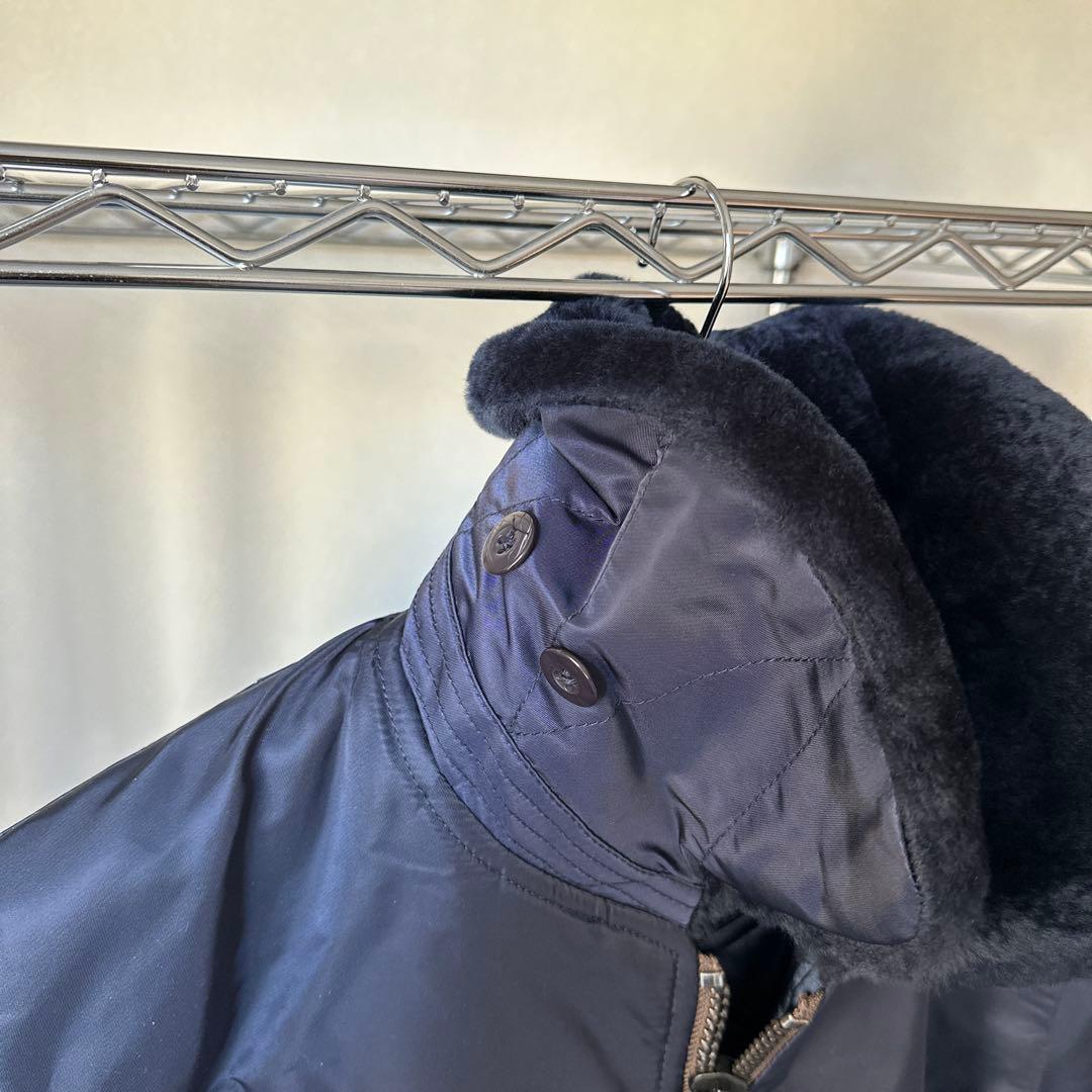 Sサイズ50s復刻ネイビー フライトジャケット TYPE B-15C青い