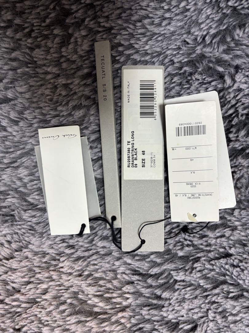 RICK OWENS リックオウエンス　 DRAWSTRING LONG 48