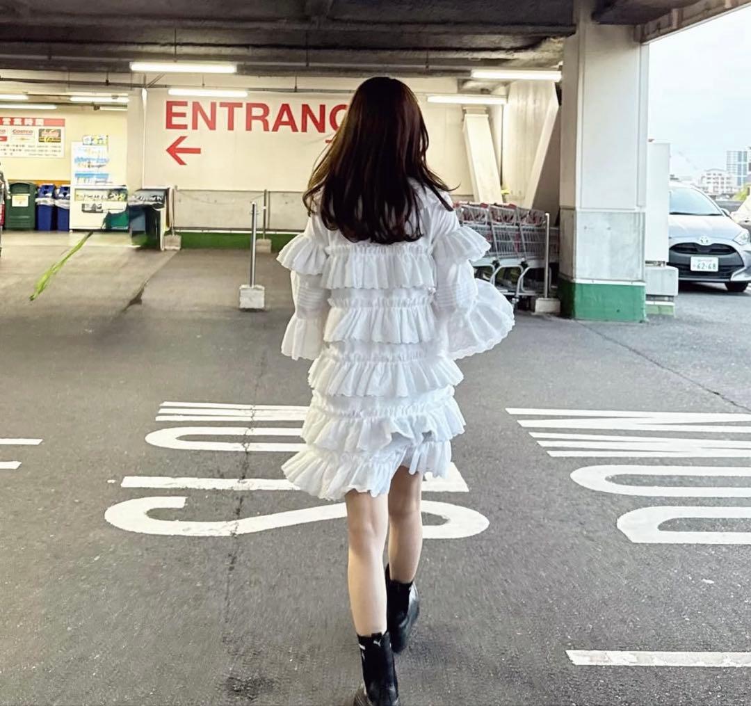 【新品】Bibiy.MILLIELACEDRESSフリルワンピース