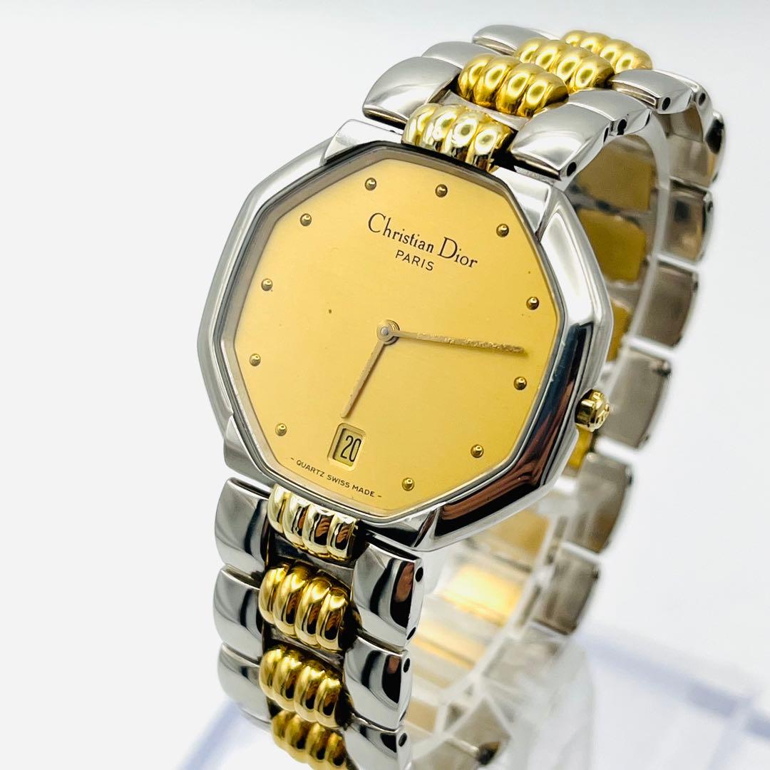 【美品】ChristianDiorオクタゴンDEPOSE 45.204コンビ