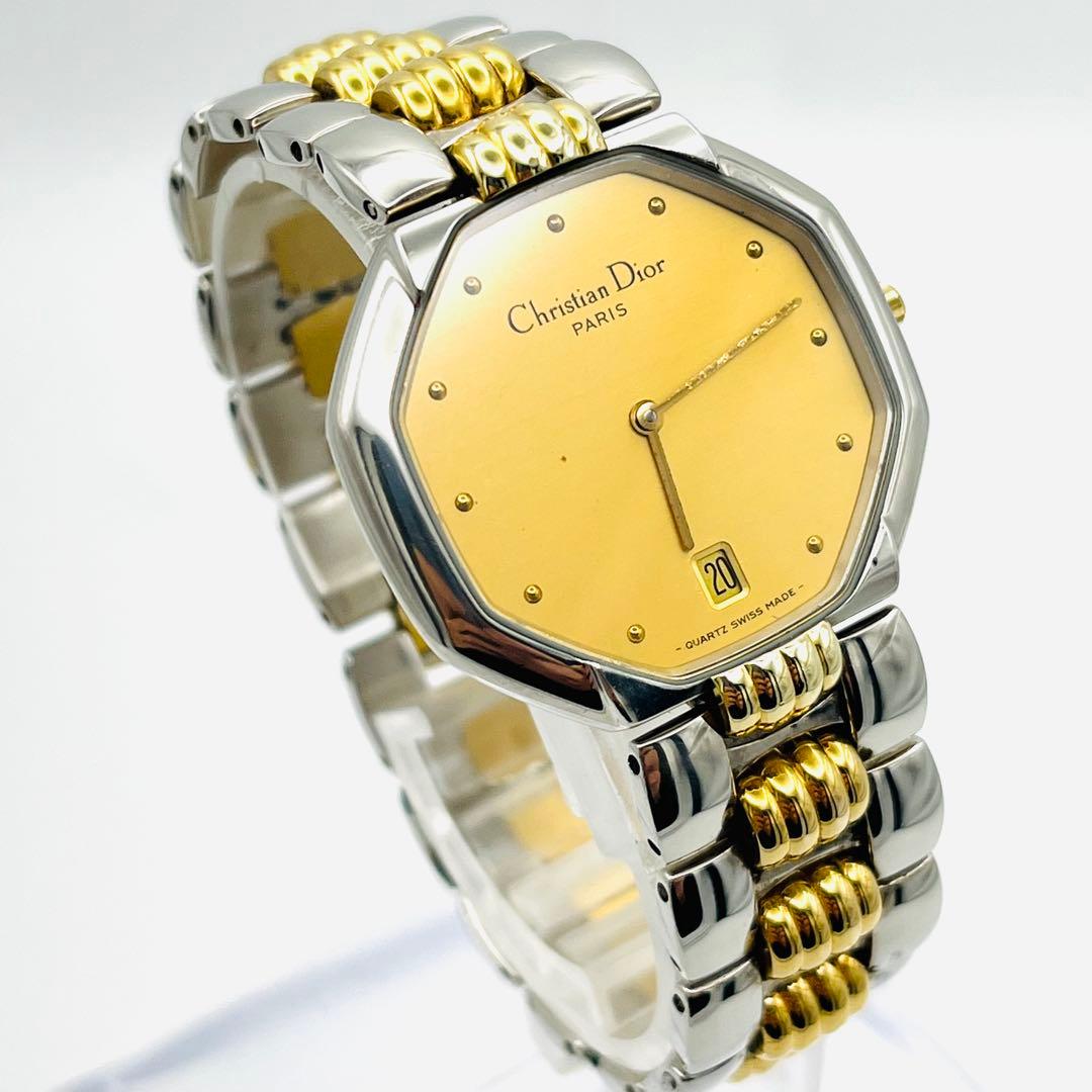 【美品】ChristianDiorオクタゴンDEPOSE 45.204コンビ