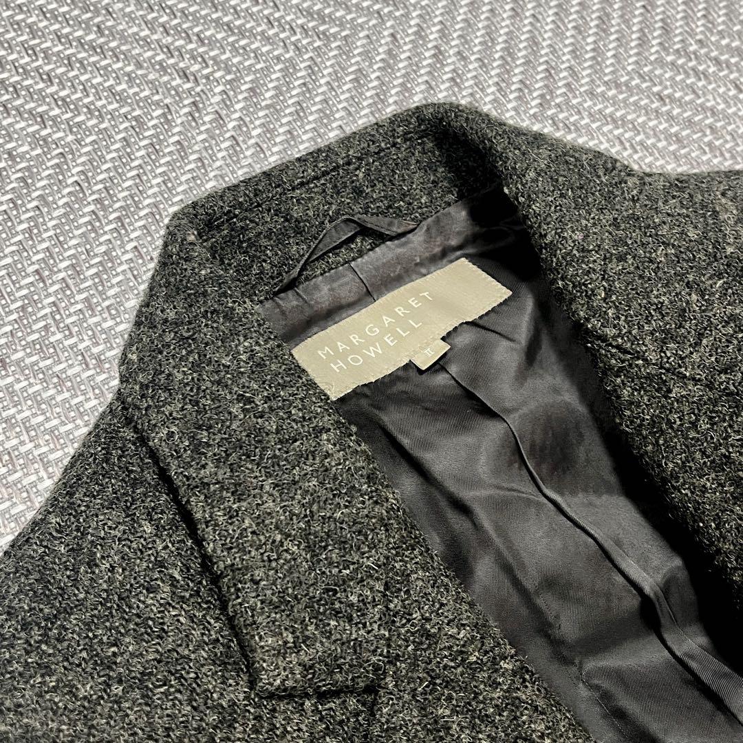 美品✨️ マーガレットハウエル ハリスツイード テーラードジャケット くるみボタン