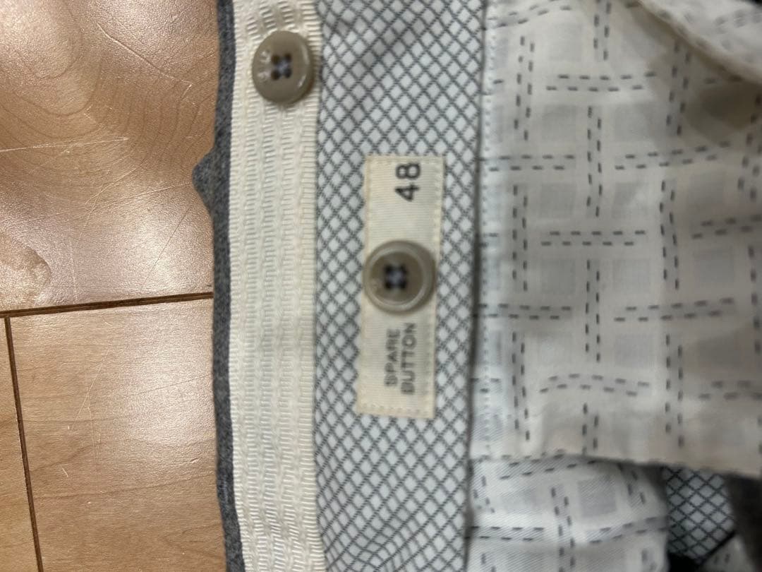 インコテックス　ライトグレー カーゴスラックス ウール SUPER 100'S