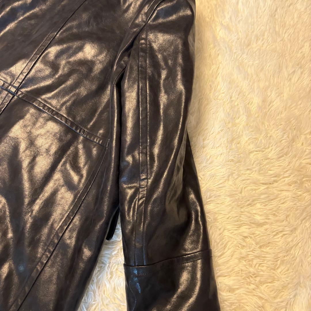 GU and beautiful people フェイク　レザー　コート　XXL