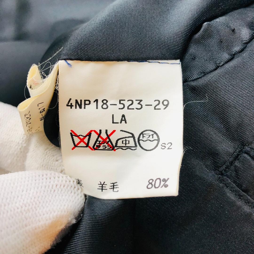 【高級】ポールスチュアート★チェスターコート アンゴラ混 ネイビー L相当