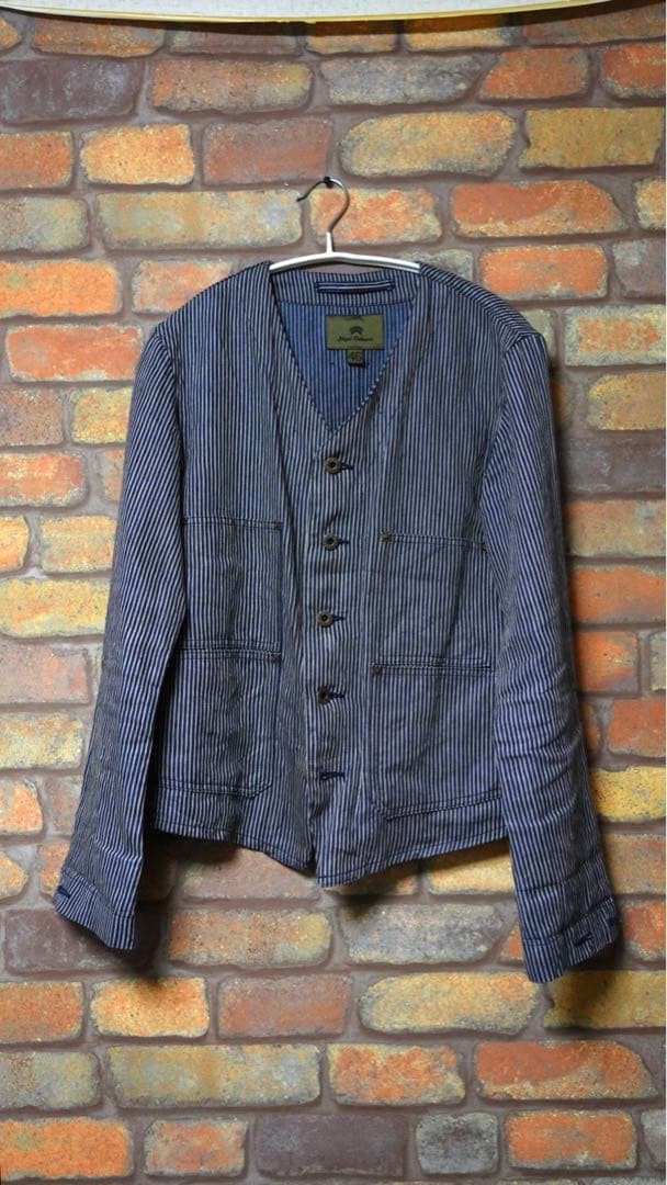 ナイジェルケーボン ノーカラージャケット 46