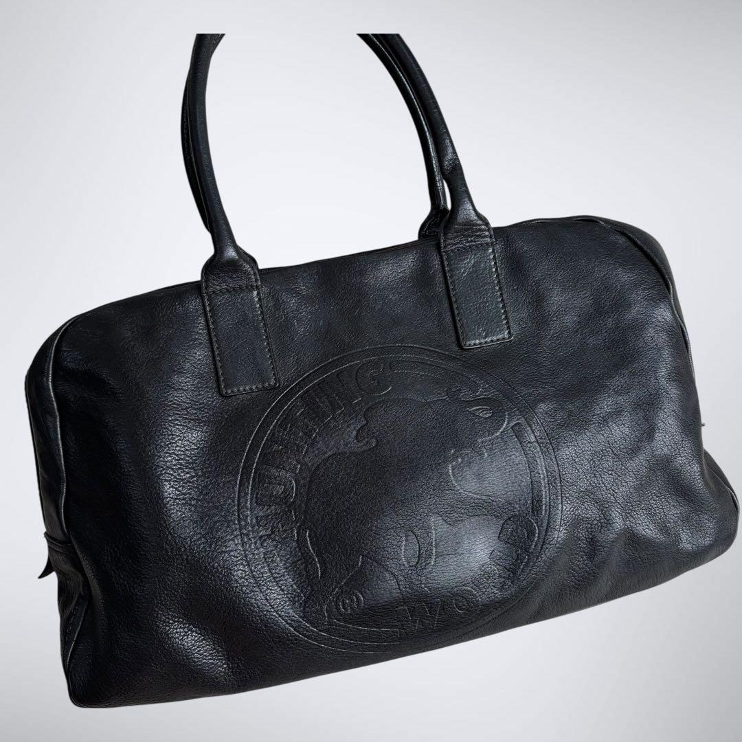 hunting world ハンティングワールド　ボストンバッグ　オールレザー