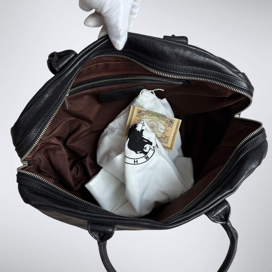 hunting world ハンティングワールド　ボストンバッグ　オールレザー