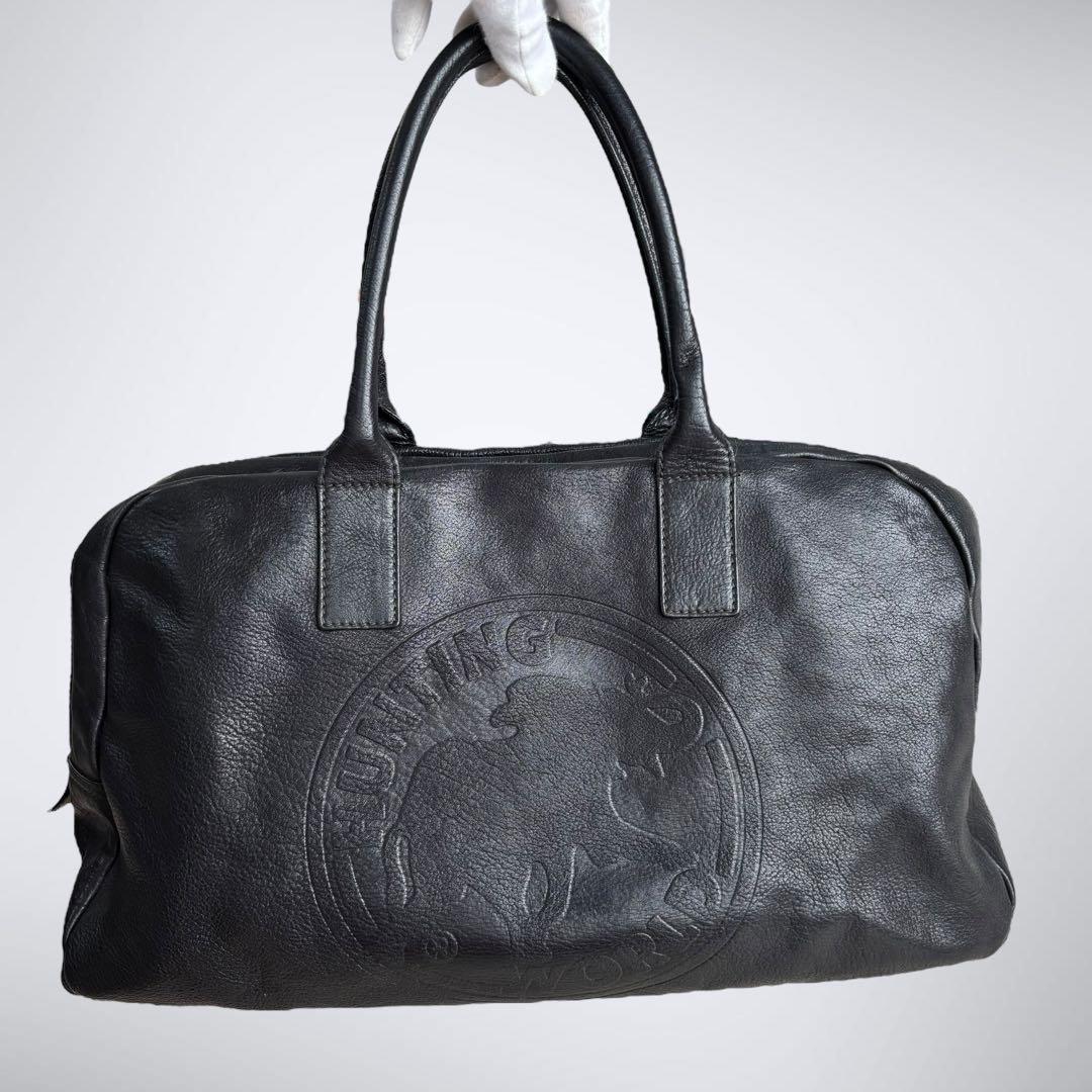 hunting world ハンティングワールド　ボストンバッグ　オールレザー