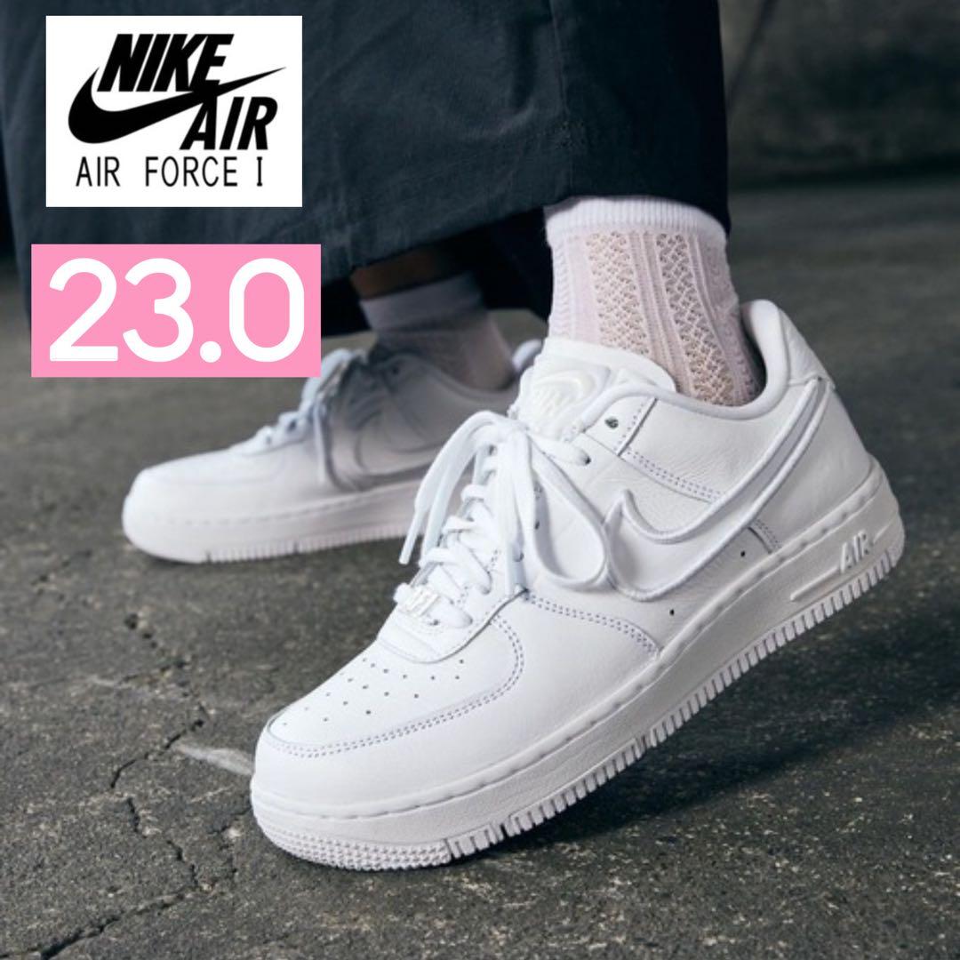 ■新品23cm■NIKE｜W エアフォース１ダンス｜ホワイト/メタリックシルバー