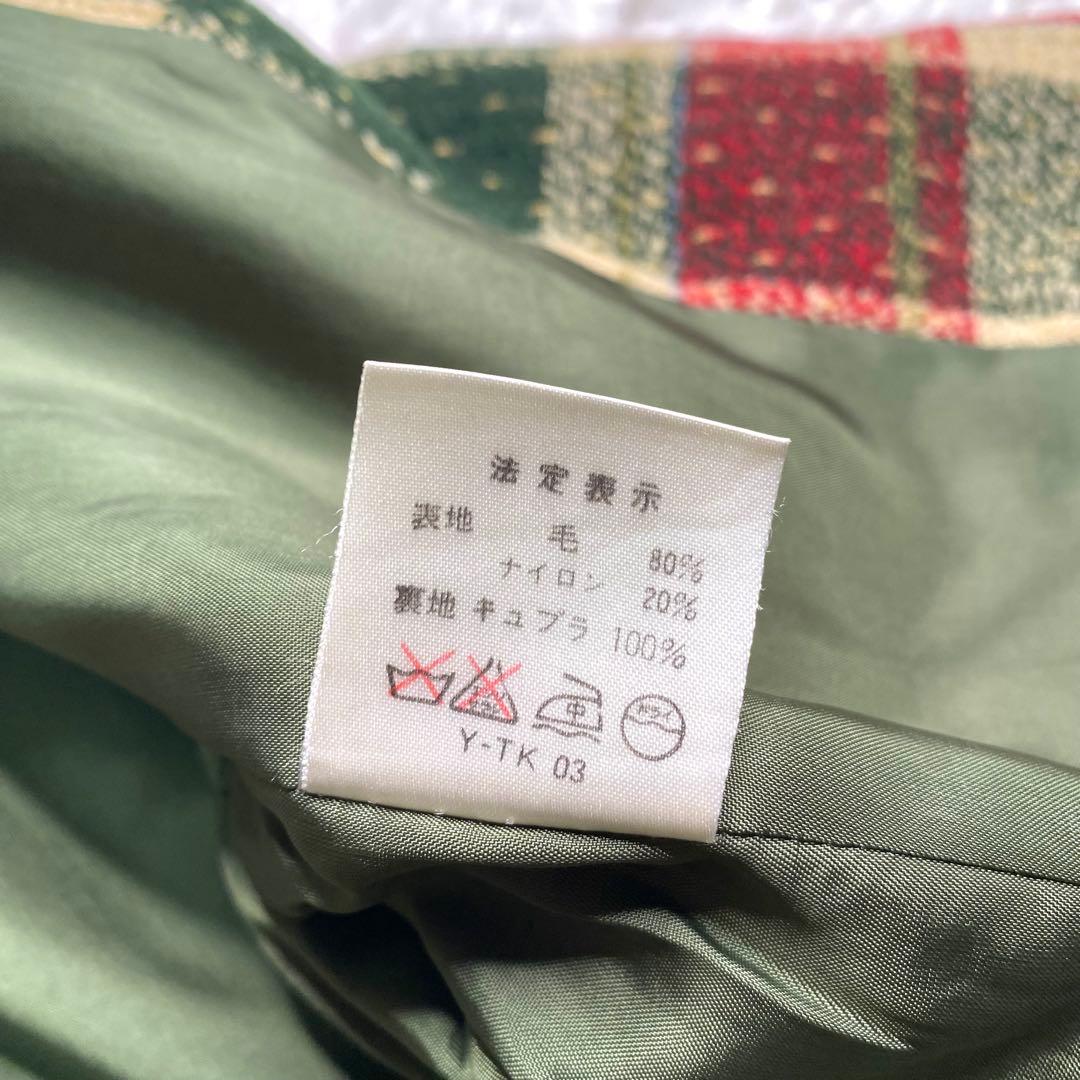 良品✨Christian Dior ノーカラー ジャケット ツイード チェック