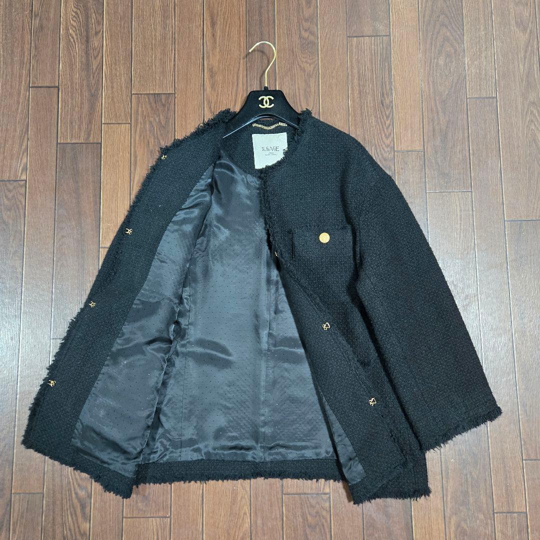 本日削除◆ジャーナルスタンダード GIOLICA ツイード ジャケット