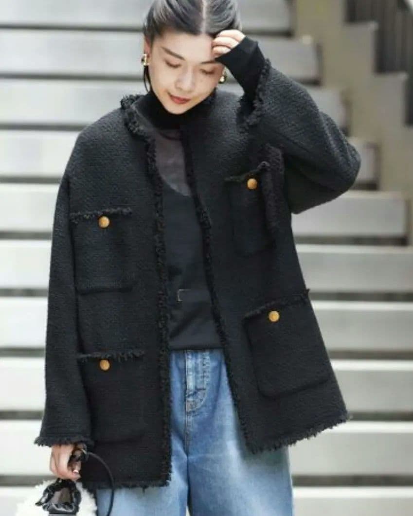 本日削除◆ジャーナルスタンダード GIOLICA ツイード ジャケット