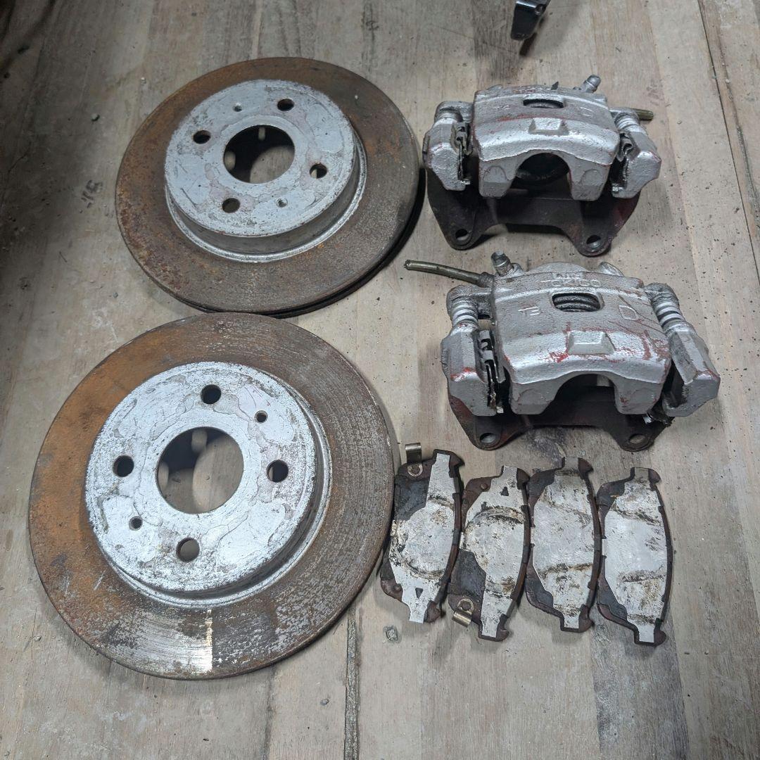 OH済 コペン L880K ブレーキ キャリパー ローター