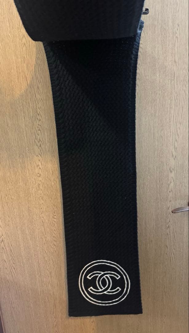 シャネル　ロゴ　マフラー