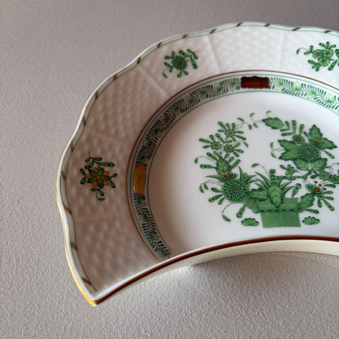 ヘレンド インドの華 クレセントディッシュ プレート 19cm