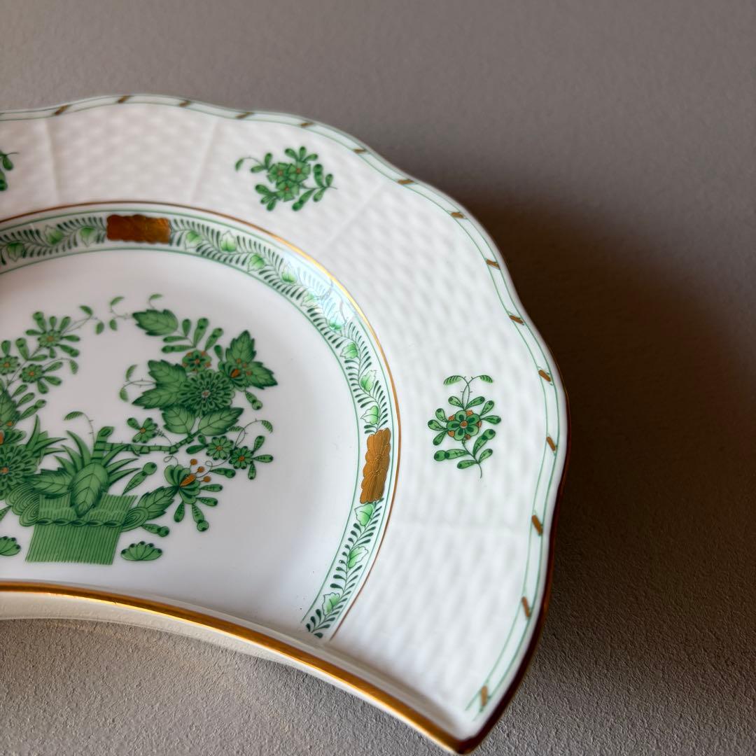 ヘレンド インドの華 クレセントディッシュ プレート 19cm