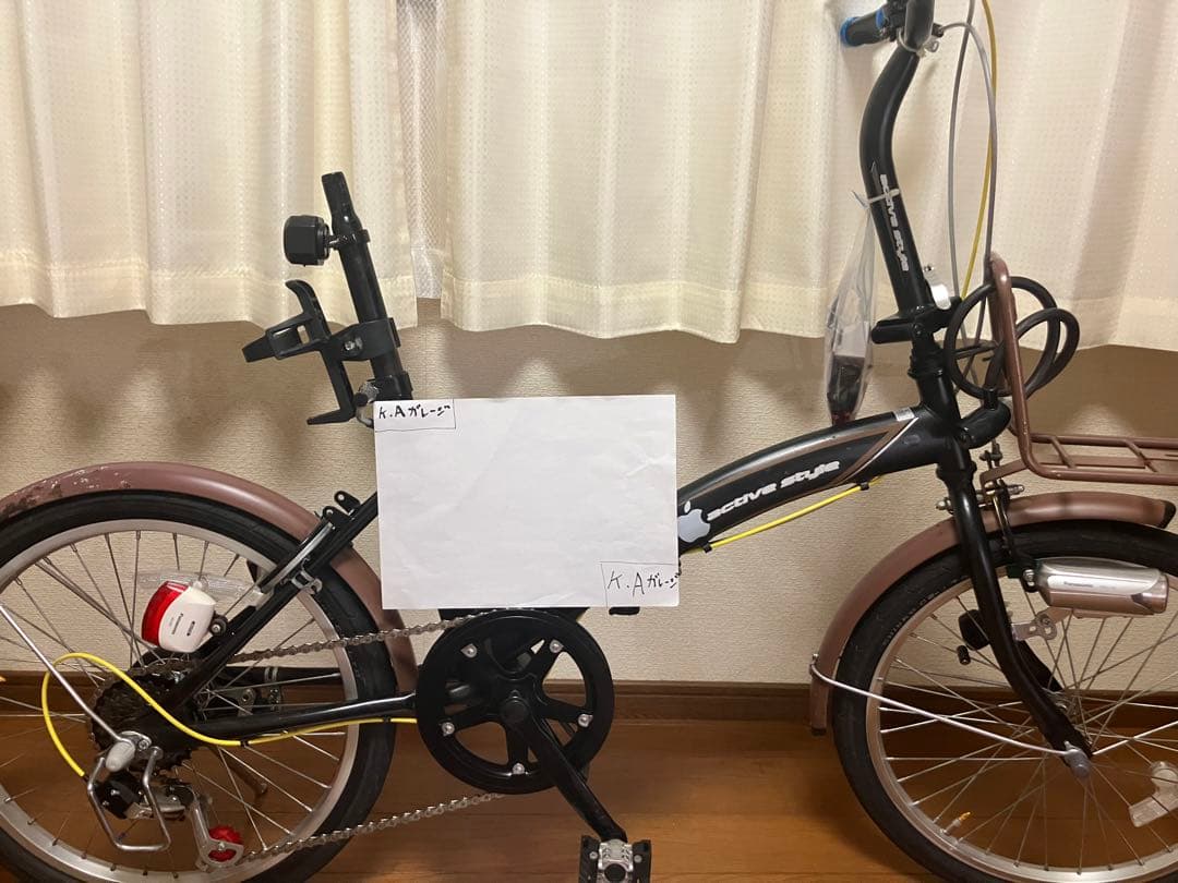 個人、折りたたみ自転車「active style. appleステッカー取説付き