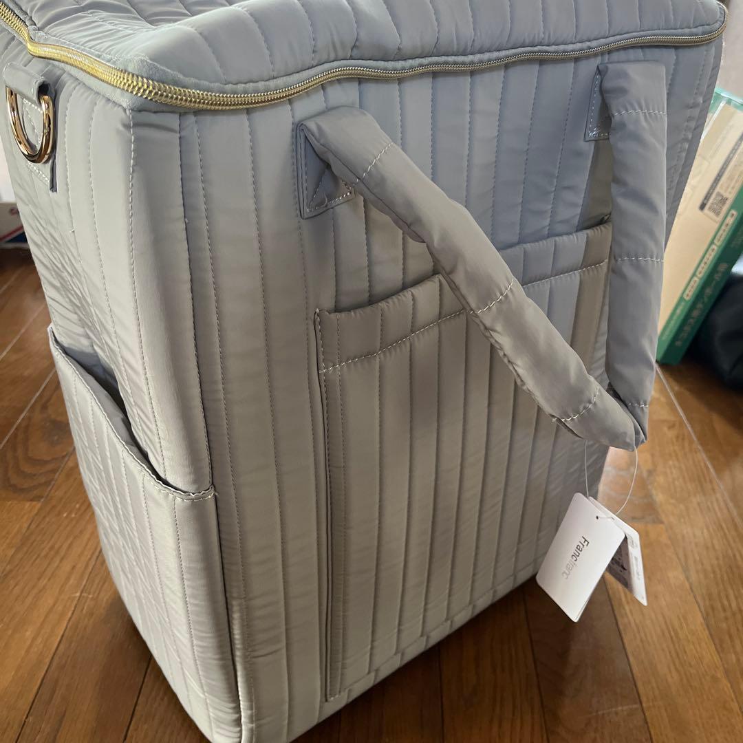 Francfranc キルティング ソフトキャリーバッグ グレー 新品