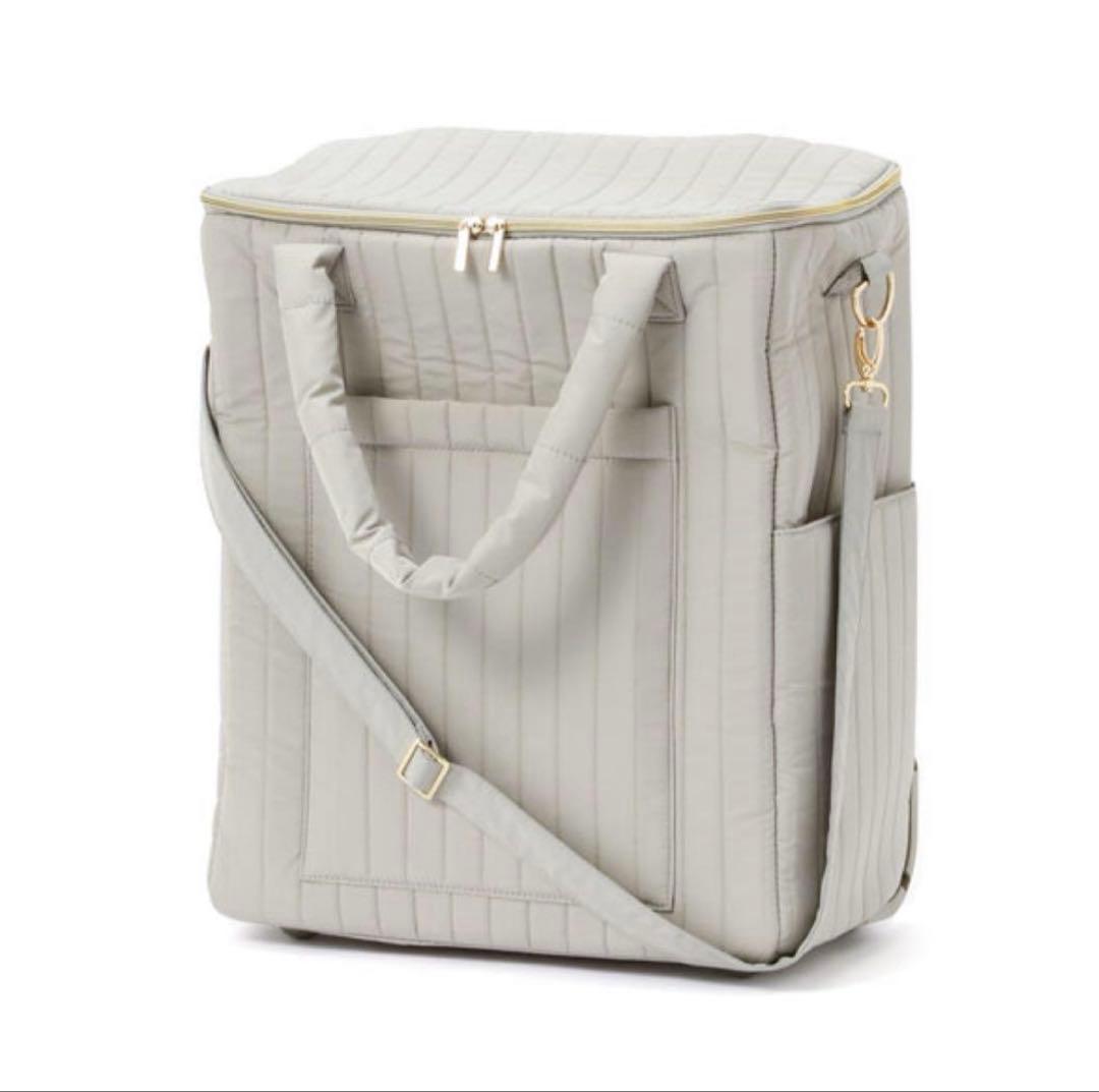 Francfranc キルティング ソフトキャリーバッグ グレー 新品