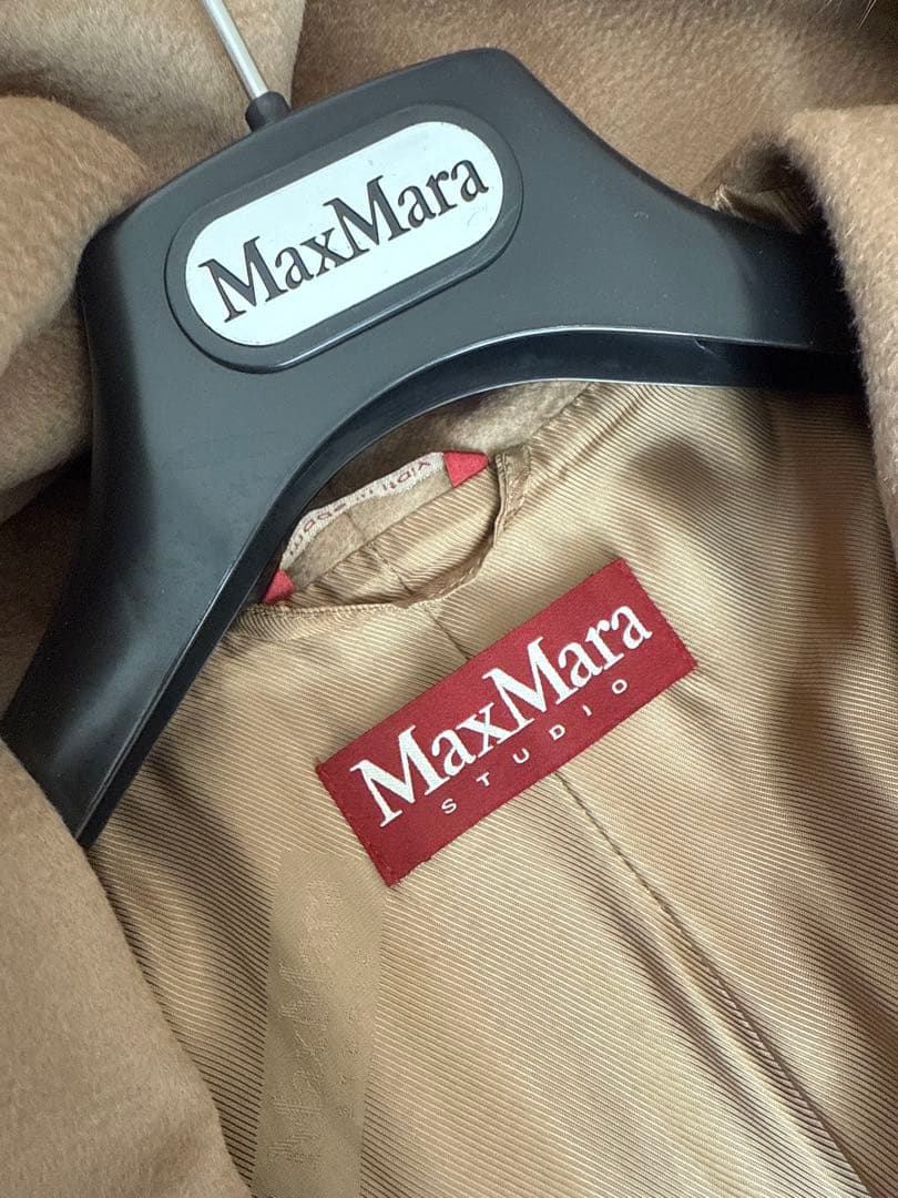 Max Mara Studio ウールロングコート キャメル