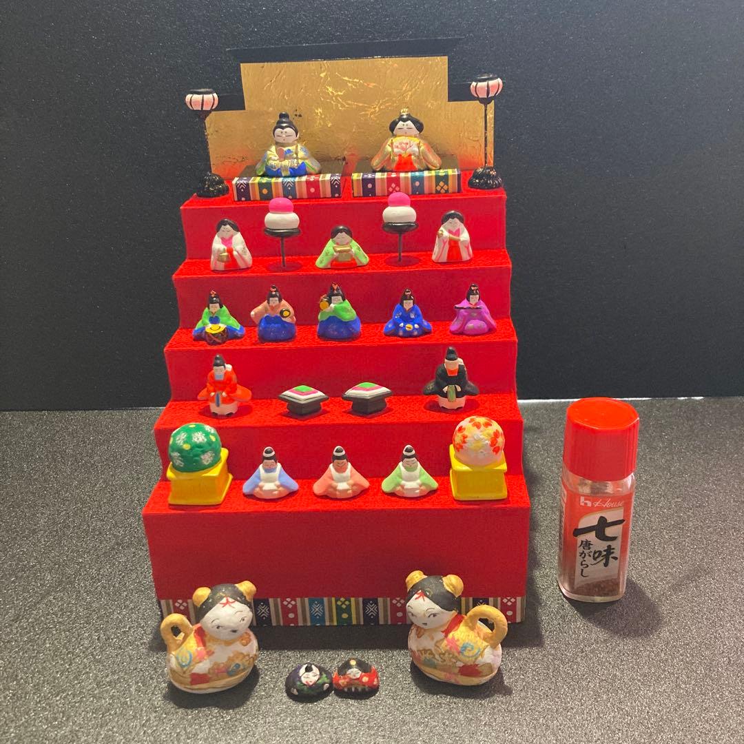 雛人形　龍虎作　豆雛段飾り　オマケ付き