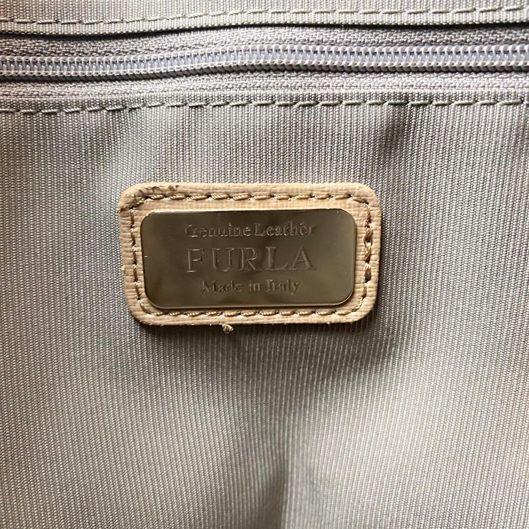 【未使用級】FURLA ハンドバッグ 2way デイジー チャーム ベージュ