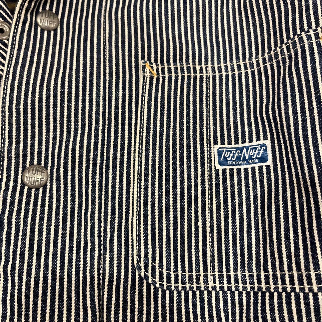 ラディアル Tuff-Nuff ストライプ カバーオール　ヒッコリー