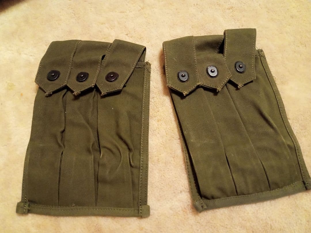 米軍実物　m3　マガジンポーチ OD トンプソン　ベトナム戦争　海兵隊