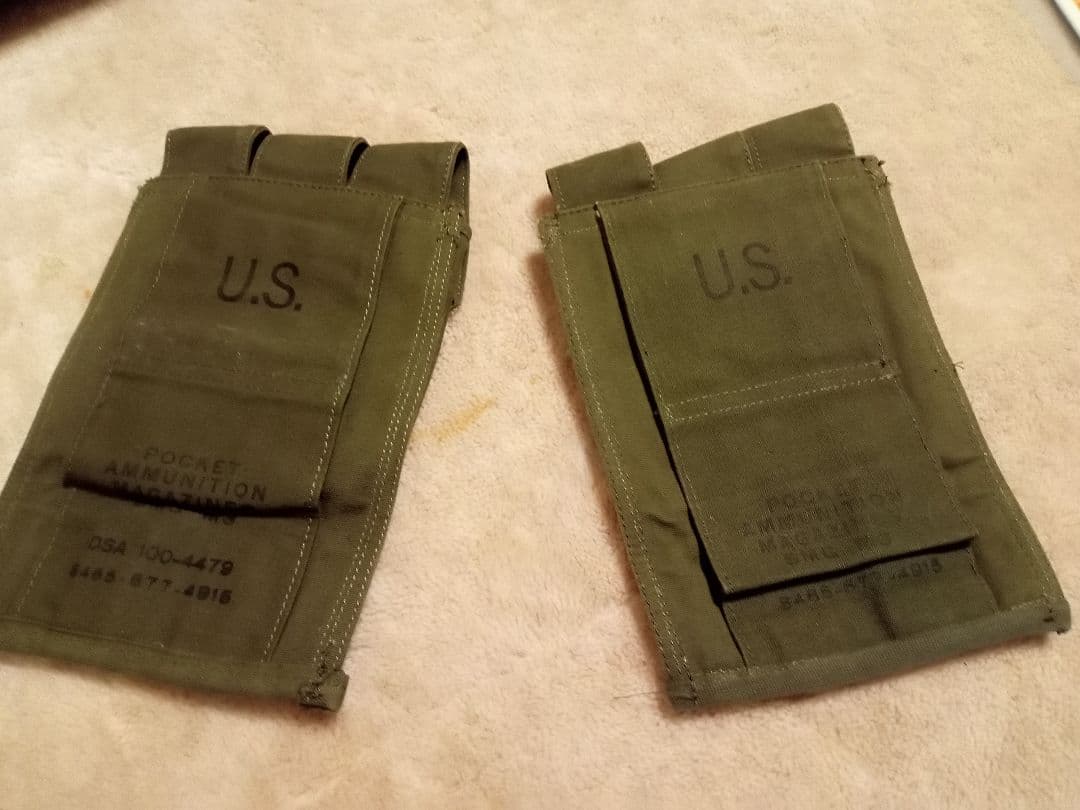 米軍実物　m3　マガジンポーチ OD トンプソン　ベトナム戦争　海兵隊