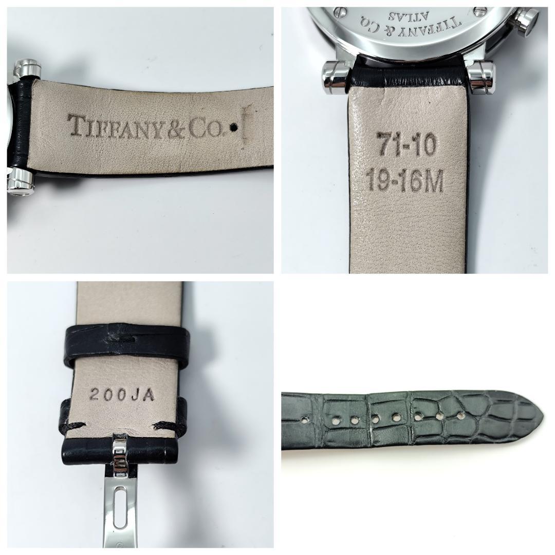 稼働 希少 極美品 ティファニー アトラス クロノグラフ ハートデイト QZ