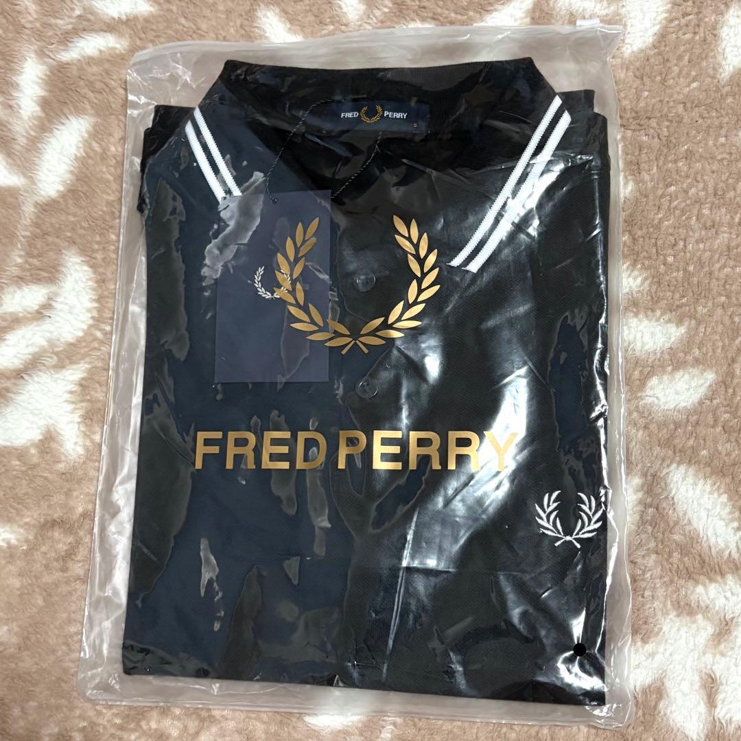 【新品・未使用】フレッドペリーポロシャツ Sサイズ ブラックメンズ M3600