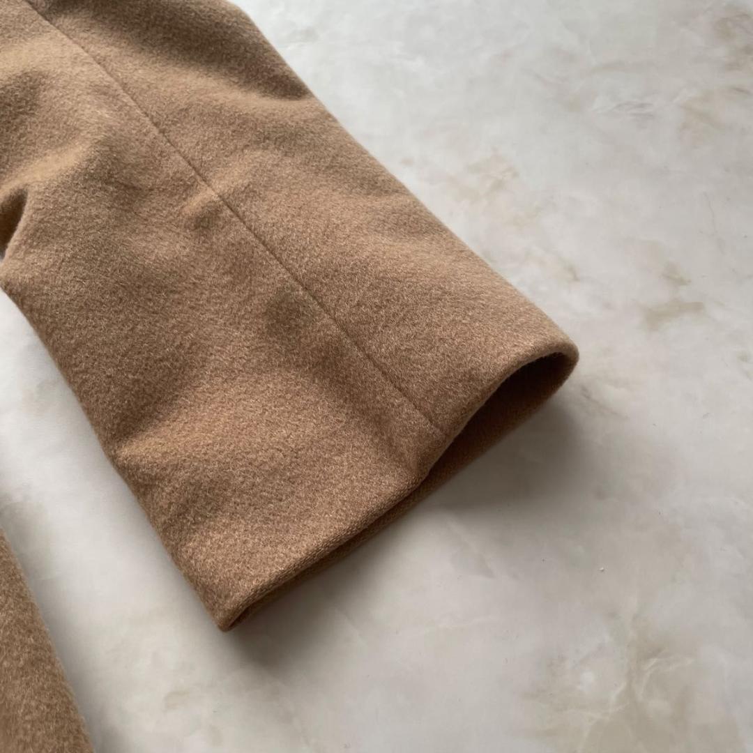 INED イネド カシミヤ100% 　ベルテッドコート 女優襟　ウールコート　M