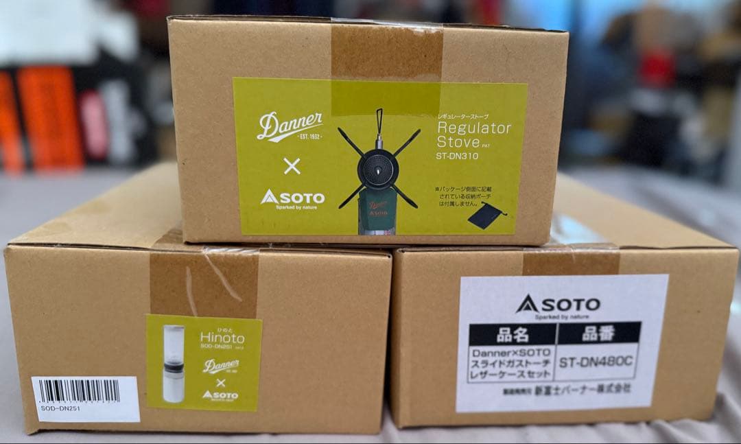 Danner x SOTO スライドガストーチ　hinoto ストーブ　セット