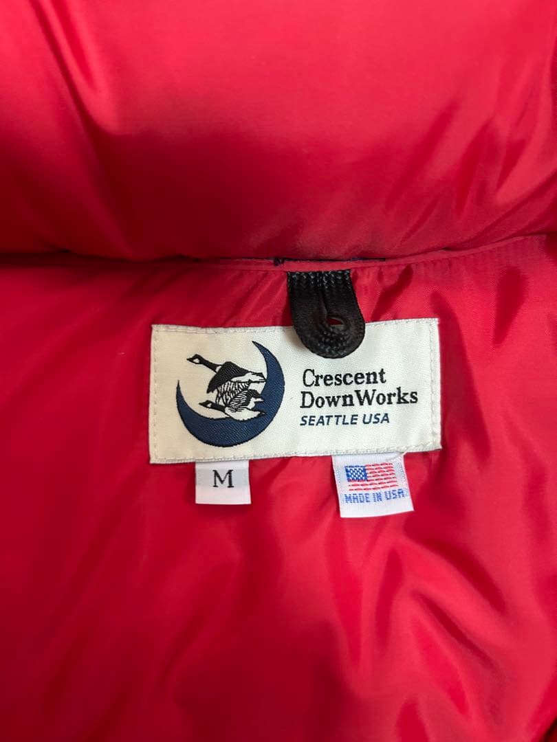 クレセントダウンワークス ダウンベスト　ネイビー MADE IN USA 美品
