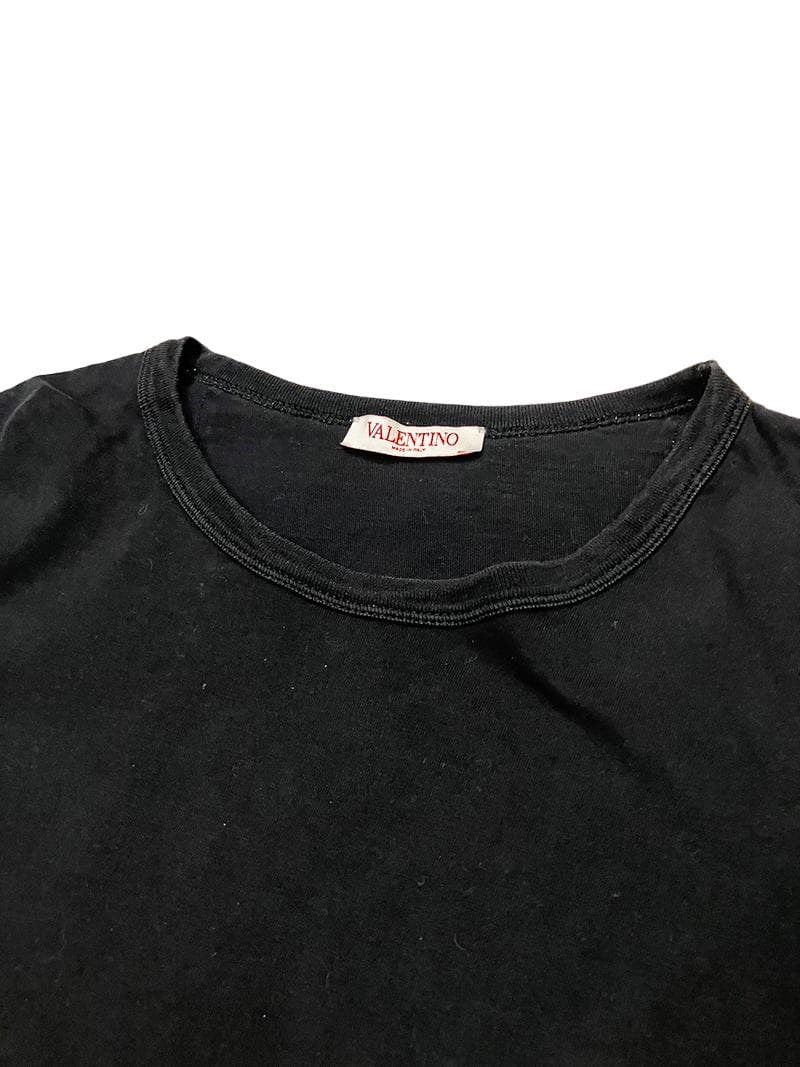 Valentino ヴァレンティノ Vロゴ パッチ 長袖 Tシャツ ロンT