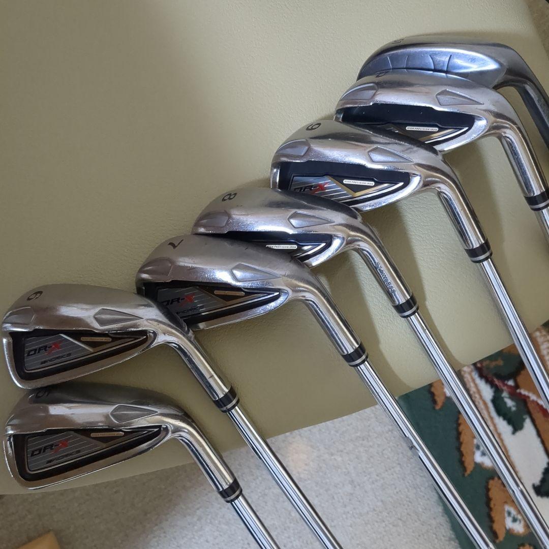 易しさ飛び重視ドラコン王ワークスのドライバーアイアンセット他パター付き