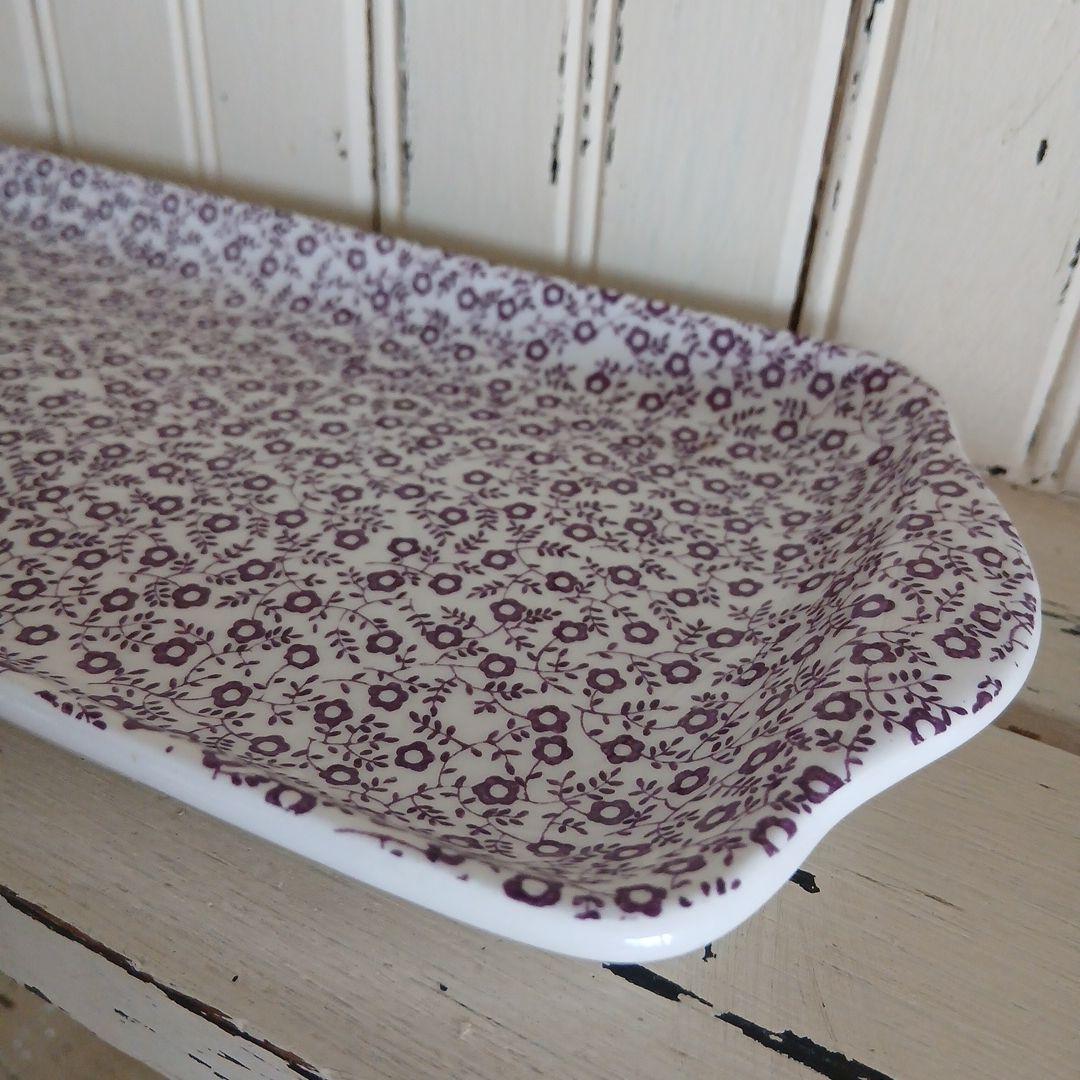 Burleigh　 バーレイ　サンドイッチトレイ　プラムフェリシティ　イギリス