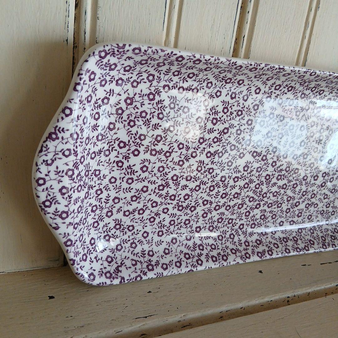 Burleigh　 バーレイ　サンドイッチトレイ　プラムフェリシティ　イギリス