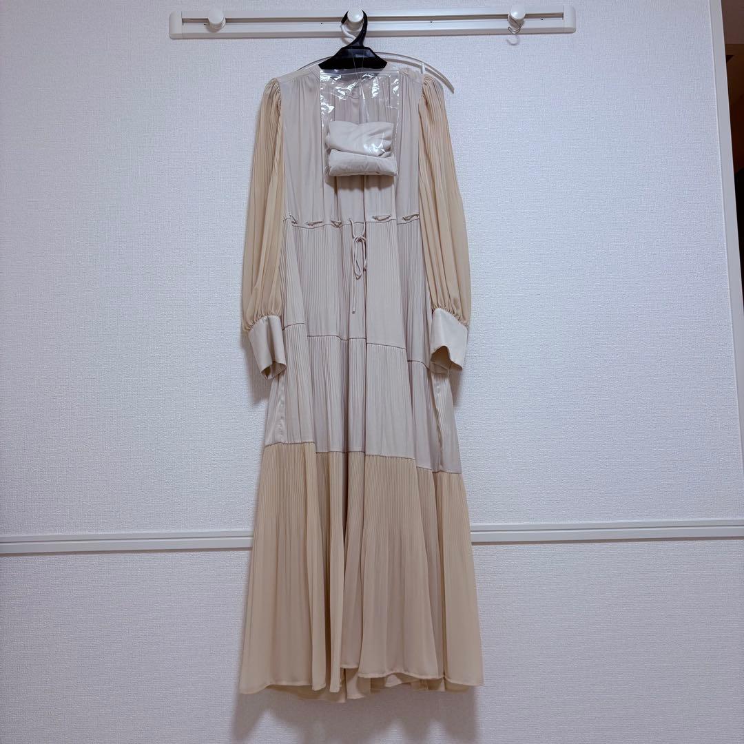 ココディール プリーツティアードワンピース