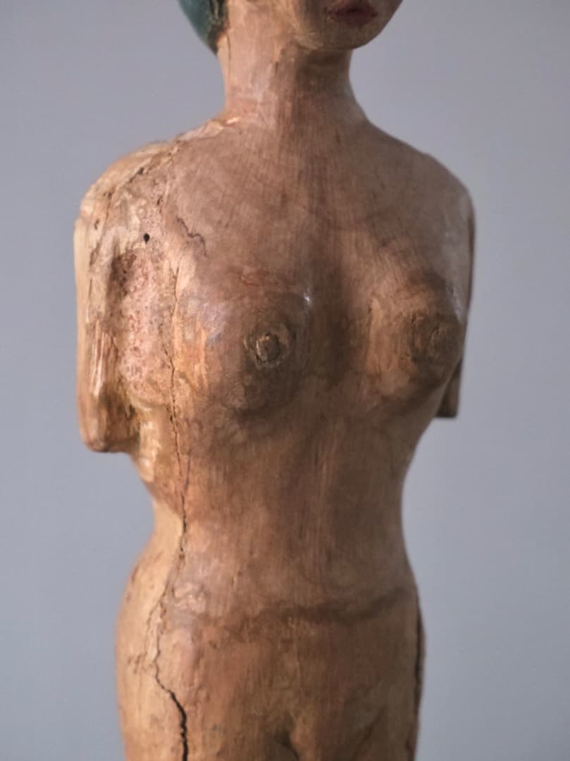 立位の裸婦　木彫　古物　人形　置物　民藝　オブジェ　古道具　13