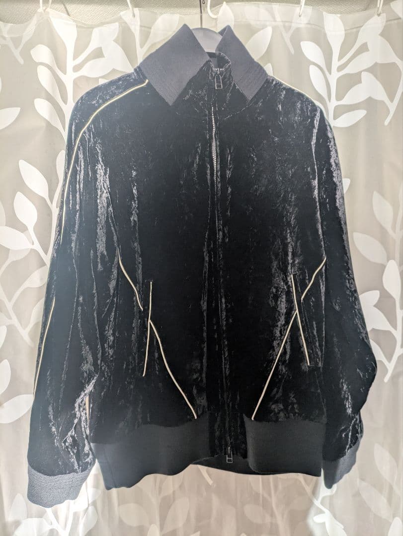 C*B様 VELVET TRACK REGULAR FIT JACKET BLA