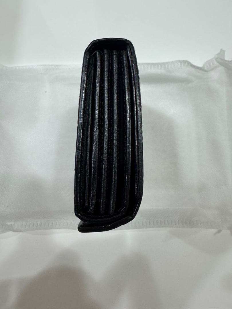 エムピウ　ミッレフォッリエ 1枚革クロコブラック