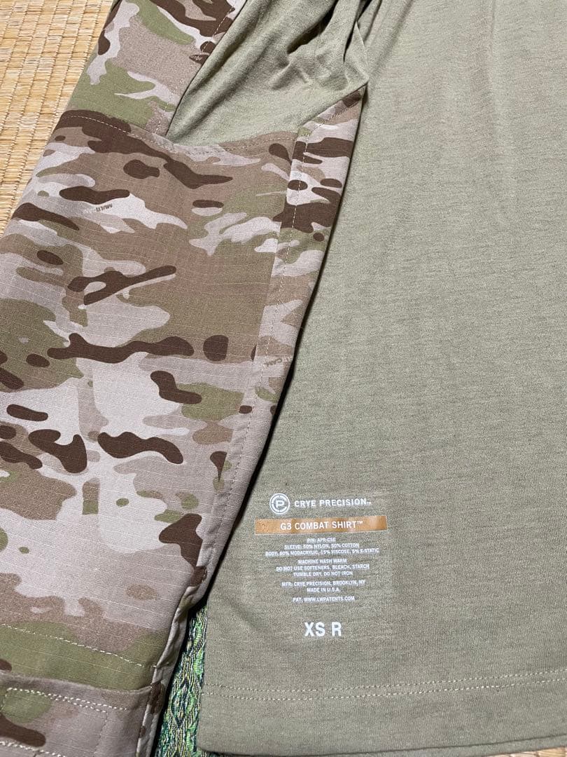 実物 crye precision G3コンバットシャツ マルチカムアリッド