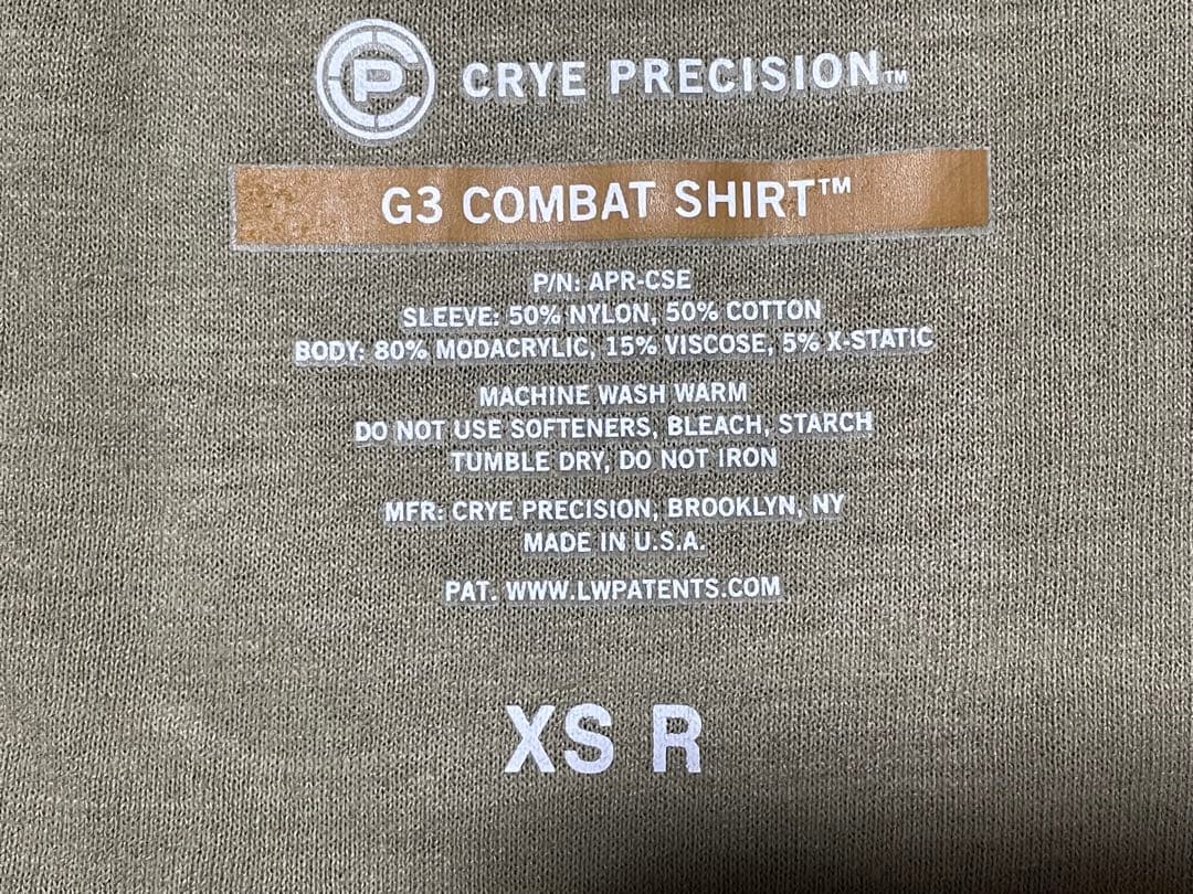 実物 crye precision G3コンバットシャツ マルチカムアリッド