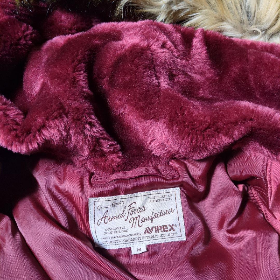 【美品】AVIREX N-3B タイガーシャーク Mサイズ バーガンディ